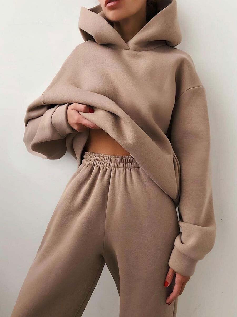 Effortless Style: Women’s Hooded Two-Piece Lounge Set 🌿