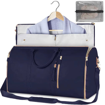 ✈️ Foldable Multi-Function Travel Duffle – Large Capacity Gym & Fitness Bag for Women | Waterproof Overnight Carry-On & Coach Bag 🎒💪