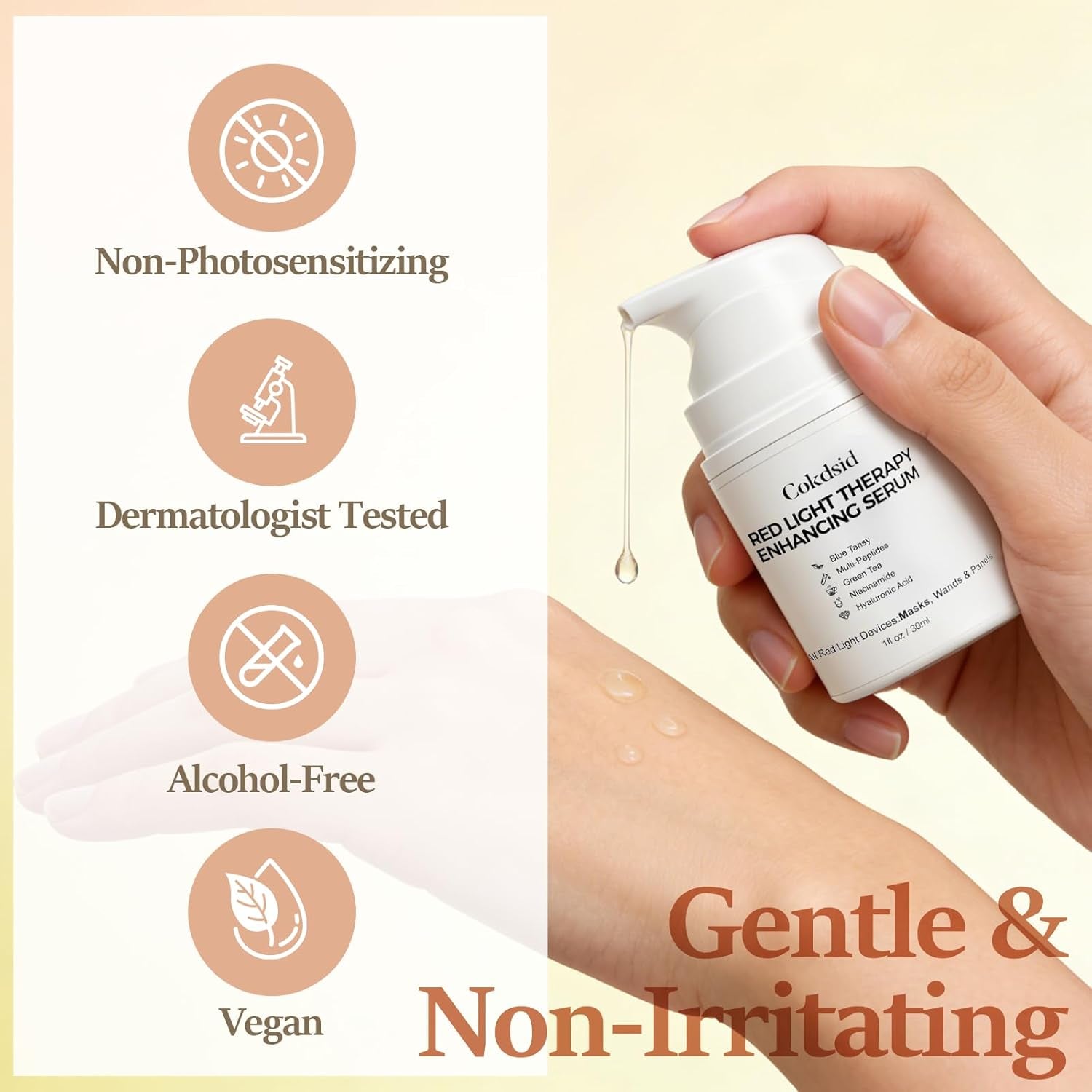 Luminous Red Light & Microcurrent Serum – Firming Green Tea & Niacinamide Booster 🌟⚡️