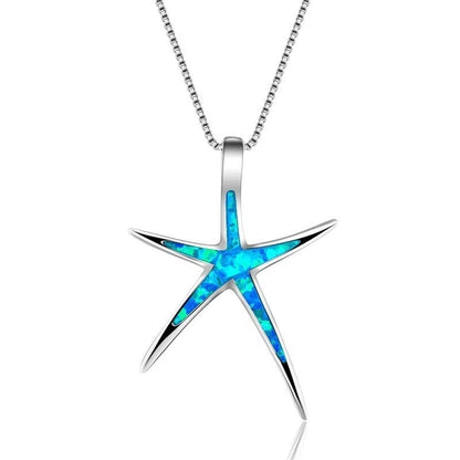 🐢 Bohemian Blue Fire Opal Sea Turtle Necklace – Shimmering Ocean Animal Pendant for Women 🌊✨