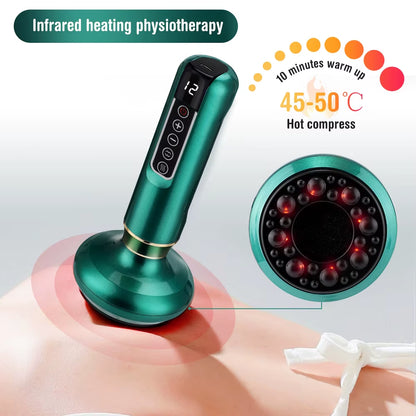 Bare N Bliss 3-in-1 Smart Cupping & Gua Sha Therapy | 12-Level Infrared Heat ✨