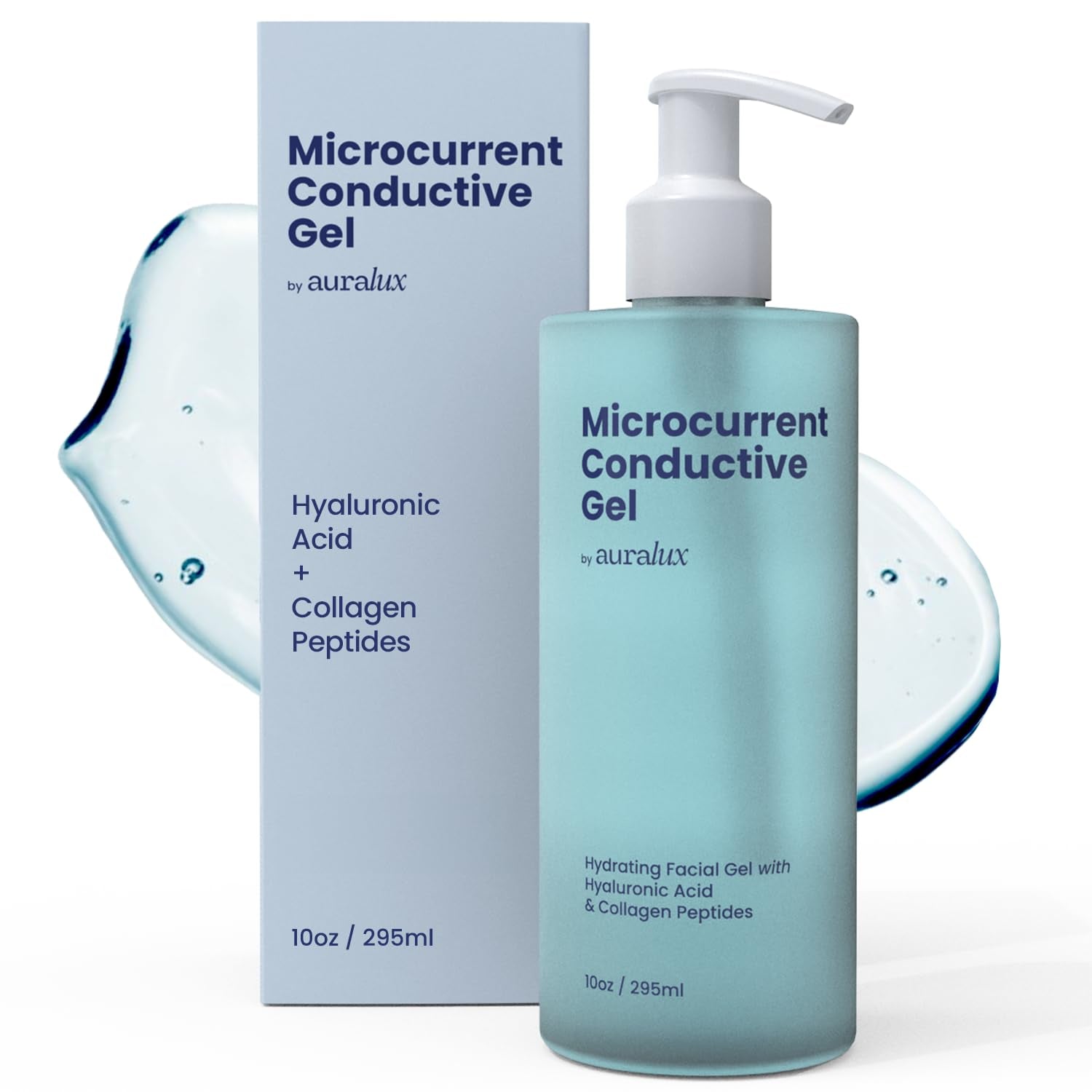 1Microcurrent Conductive Gel (10 Oz) – 24Hr Moisture Lock with Collagen & Peptides 🌟⚡️