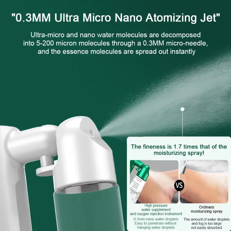 Precision Oxygen Injection Instrument – Deep Pore Detox & Lift 🛡️Nano-Ionic Oxygen Infuser – Deep Pore Prep & Serum Booster ✨