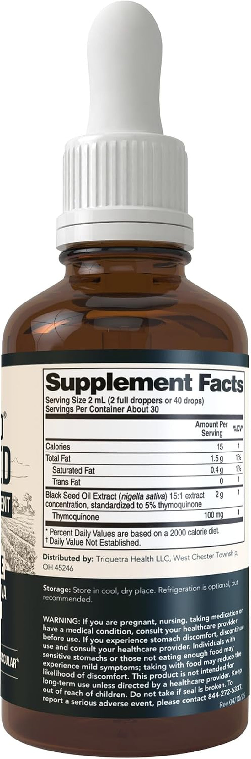 Pure Black Seed Oil Liquid | 5% Thymoquinone High Potency | Ultra-Concentrated Nigella Sativa Extract 💧