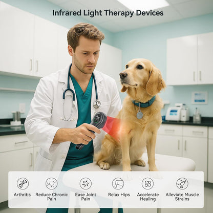 🐾 Revitalize & Relieve: Advanced 2-in-1 Red Light Therapy Wand 🐾int, Muscle