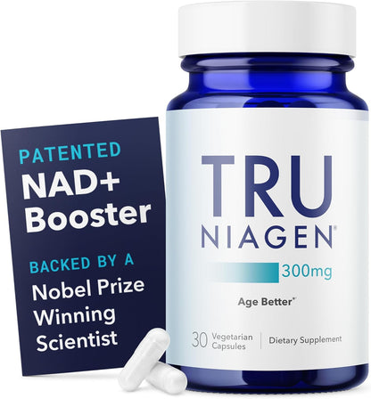 Patented NAD+ Supplement, 300Mg Niagen, 90 Servings | Nicotinamide Riboside (NR) Take 1 Daily | 1 Bottle