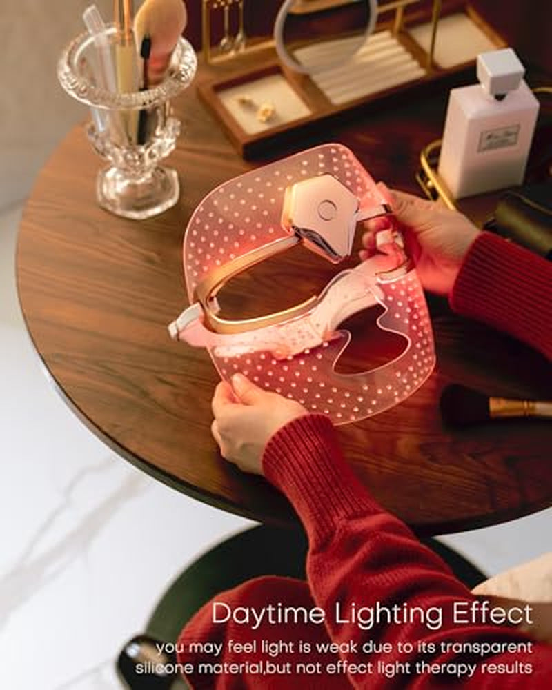 NEW!! LATEST!!! PDT Cordless Red Light Therapy Mask | Silicone LED Face Mask for Wrinkles & Acne 🌟 