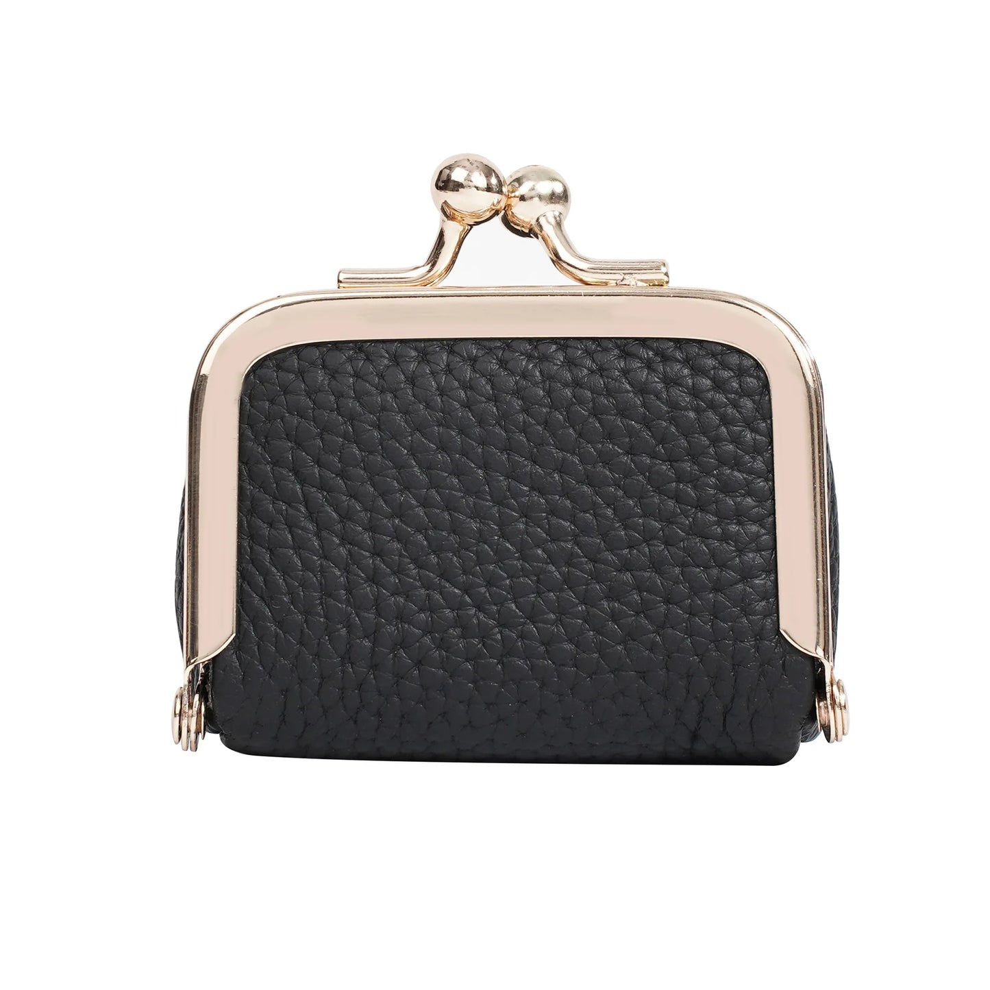 Luxury Genuine Leather Mini Accessory Box – Chic Gold Hardware Jewelry & Coin Purse 💎✨