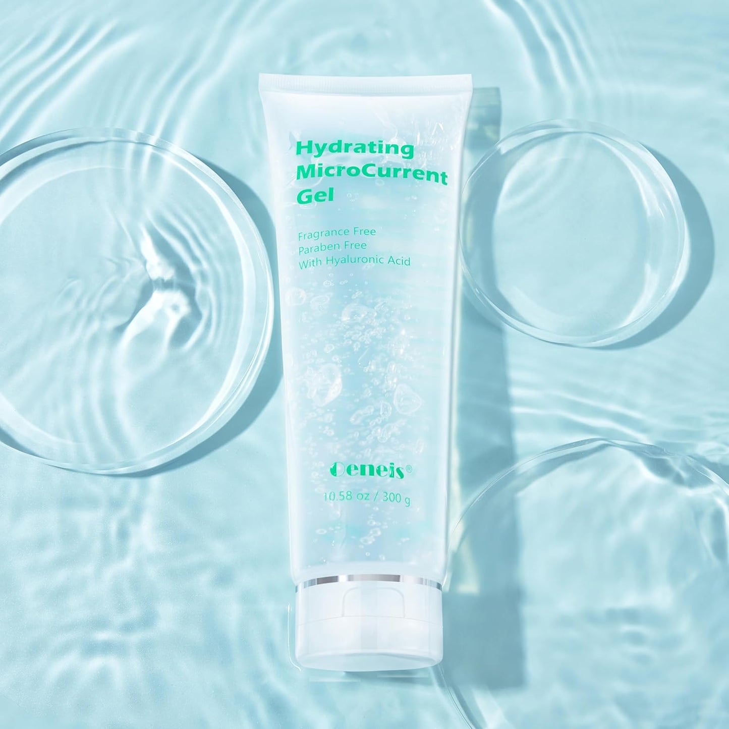 Professional Microcurrent & RF Gel Primer – Hydrating Hyaluronic Acid Formula 🌟⚡️