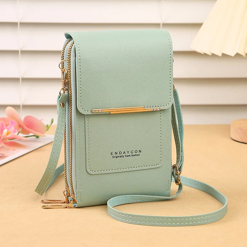 📱 Touch Screen Smart Crossbody Bag – Clear Window Cell Phone Purse & RFID Card Holder | Trendy Mini Shoulder Bag for Women ✨👜