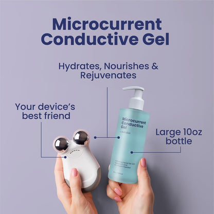 1Microcurrent Conductive Gel (10 Oz) – 24Hr Moisture Lock with Collagen & Peptides 🌟⚡️