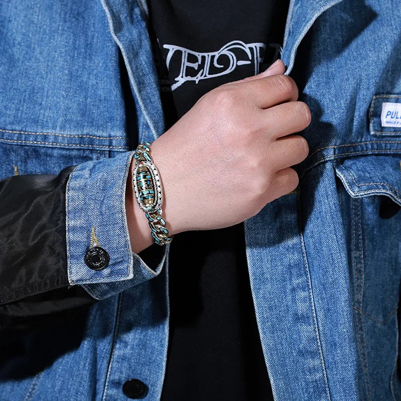 ⛩️ High-End Six-Character Mantra Spinner Ring – Retro Sterling Silver Style Buddhist Amulet 🕉️✨