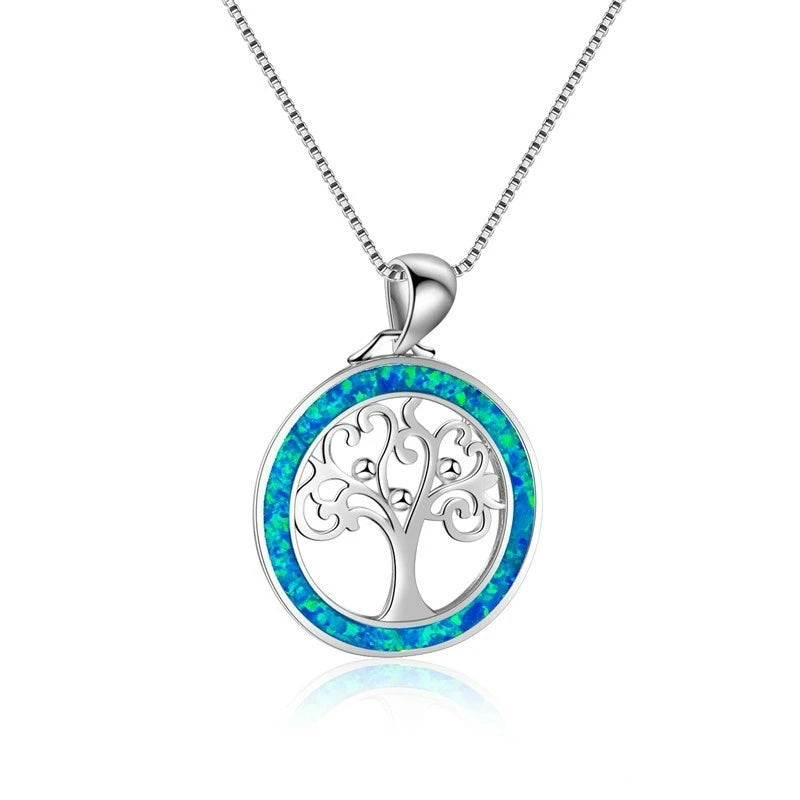 🐢 Bohemian Blue Fire Opal Sea Turtle Necklace – Shimmering Ocean Animal Pendant for Women 🌊✨