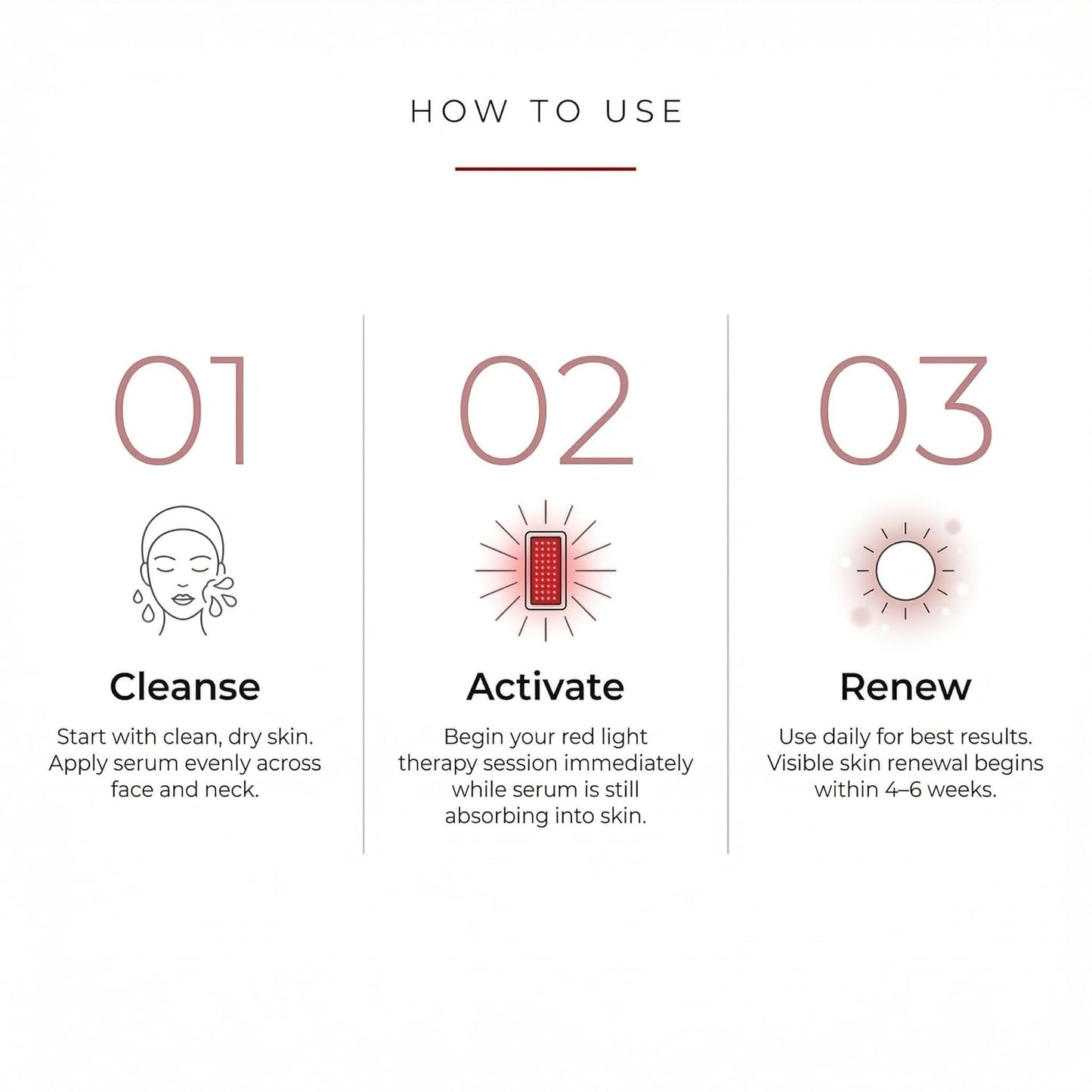 Red Light Therapy Activation Serum (1 Oz) – Anti-Aging Green Tea & Peptide Primer 🌟⚡️