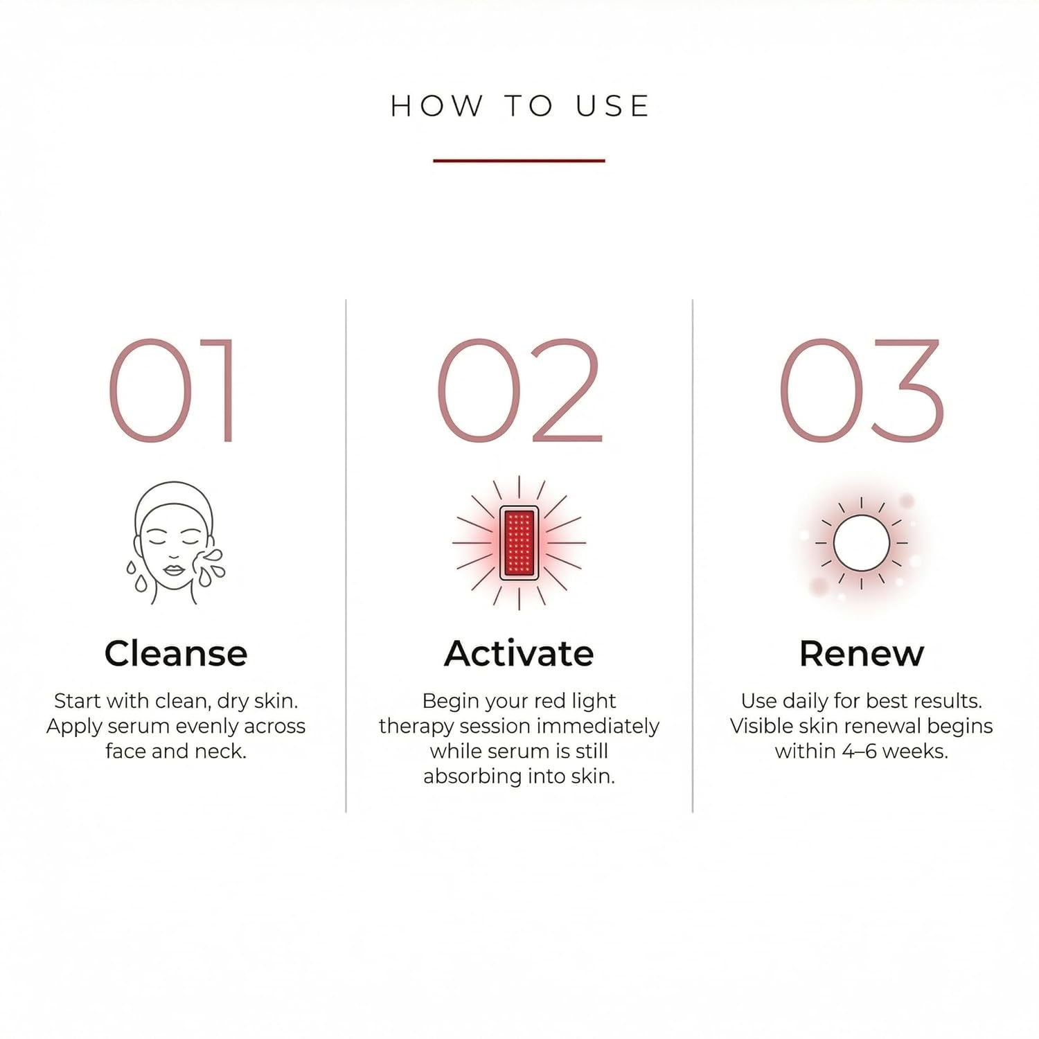 Red Light Therapy Activation Serum (1 Oz) – Anti-Aging Green Tea & Peptide Primer 🌟⚡️