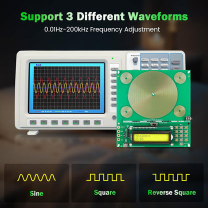 Adjustable Frequency Generator Machine | Schumann Resonance Pulse Generator 7.83Hz Nature Sine Wave Resonator Sound Frequency Devices for Sleep | Relaxation(0.01Hz-200000Hz)