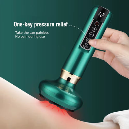 Bare N Bliss 3-in-1 Smart Cupping & Gua Sha Therapy | 12-Level Infrared Heat ✨