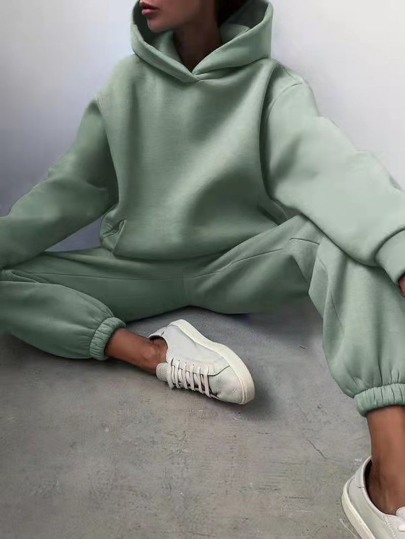 Effortless Style: Women’s Hooded Two-Piece Lounge Set 🌿