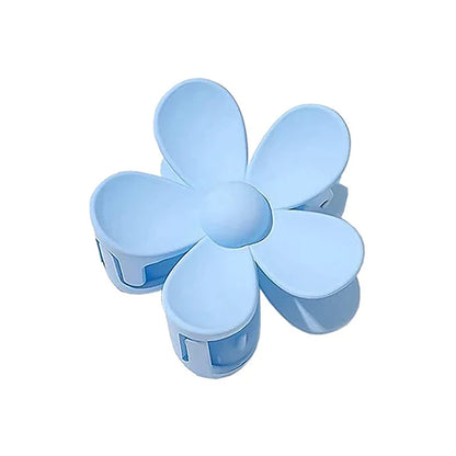 🌸 7CM Matte Frosted Flower Hair Claw – Elegant Lily Floral Shark Clip for Women & Girls  ✨🎀