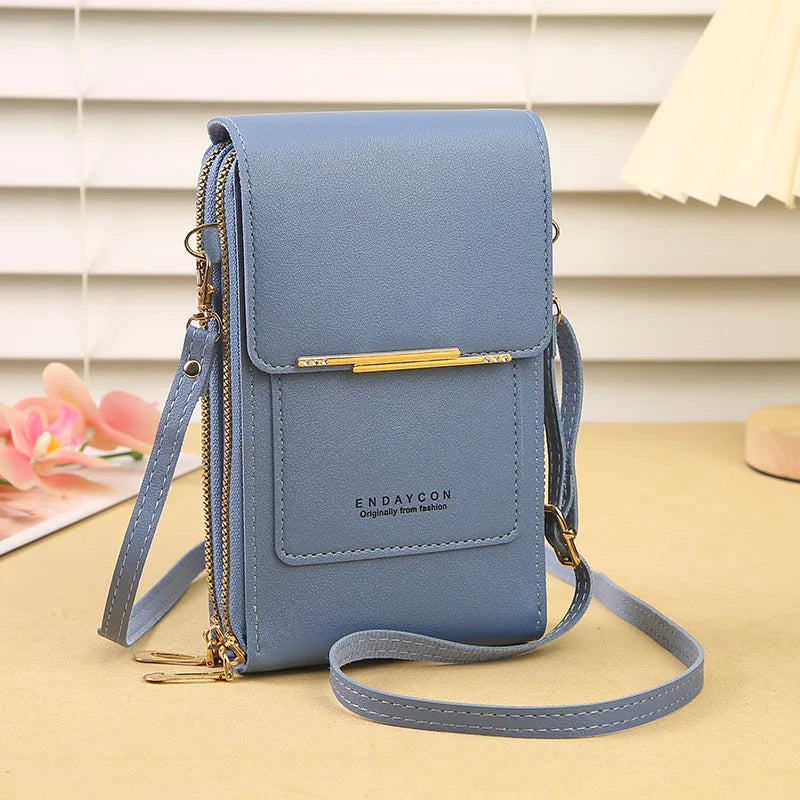 📱 Touch Screen Smart Crossbody Bag – Clear Window Cell Phone Purse & RFID Card Holder | Trendy Mini Shoulder Bag for Women ✨👜