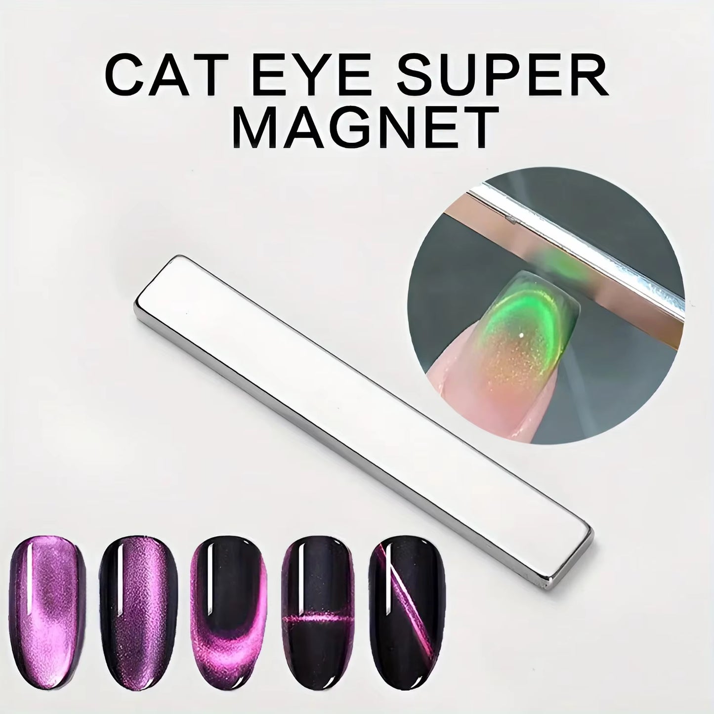 3D Cat Eye Magnetic Nail Art Pen – Dual-Ended Magic Magnet Wand for Gel Polish & DIY Manicure Designs 🧲✨