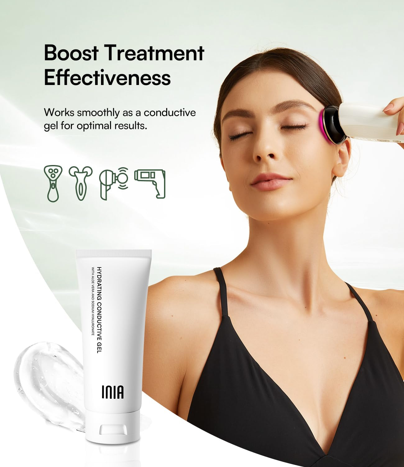 Professional Microcurrent Conductive Gel – 2.11 Oz Aloe & Hyaluronic Hydration 🌟⚡️