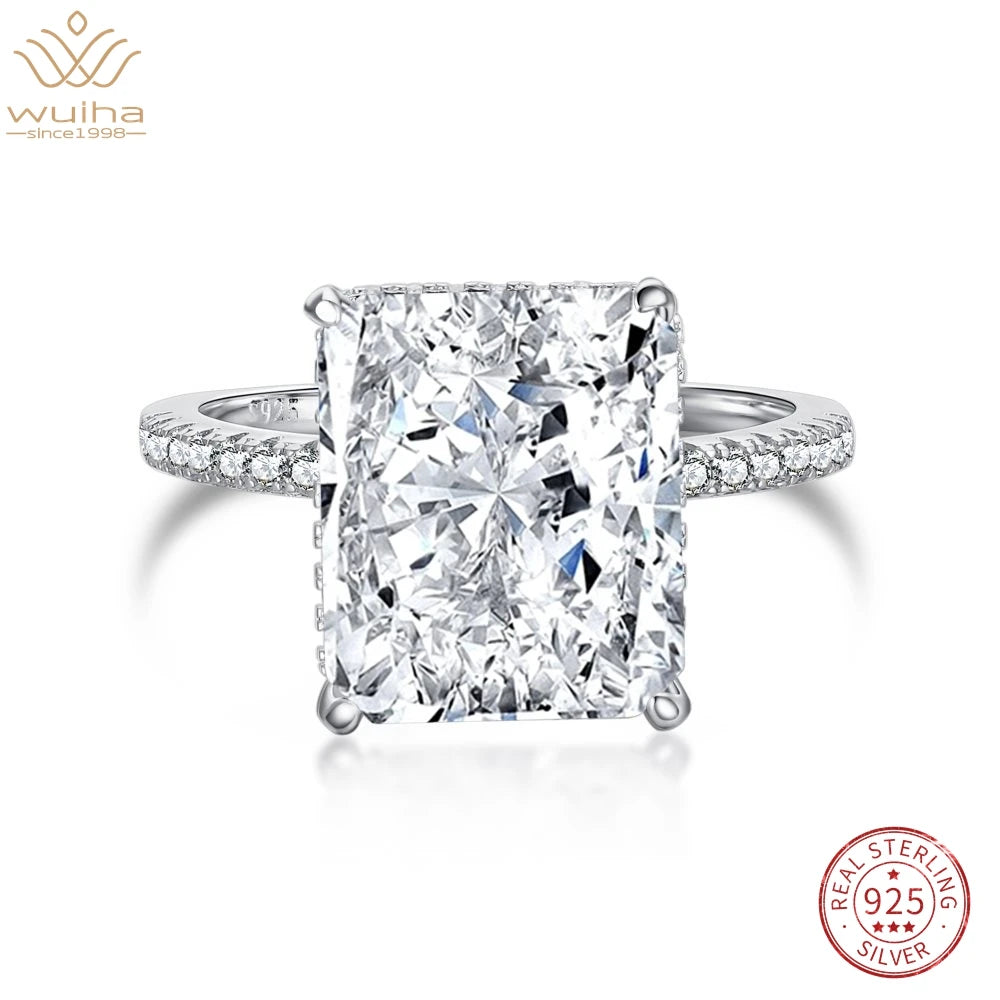 Bare N Bliss 8CT Radiant Cut "Crushed Ice" Ring | 925 Sterling Silver ✨