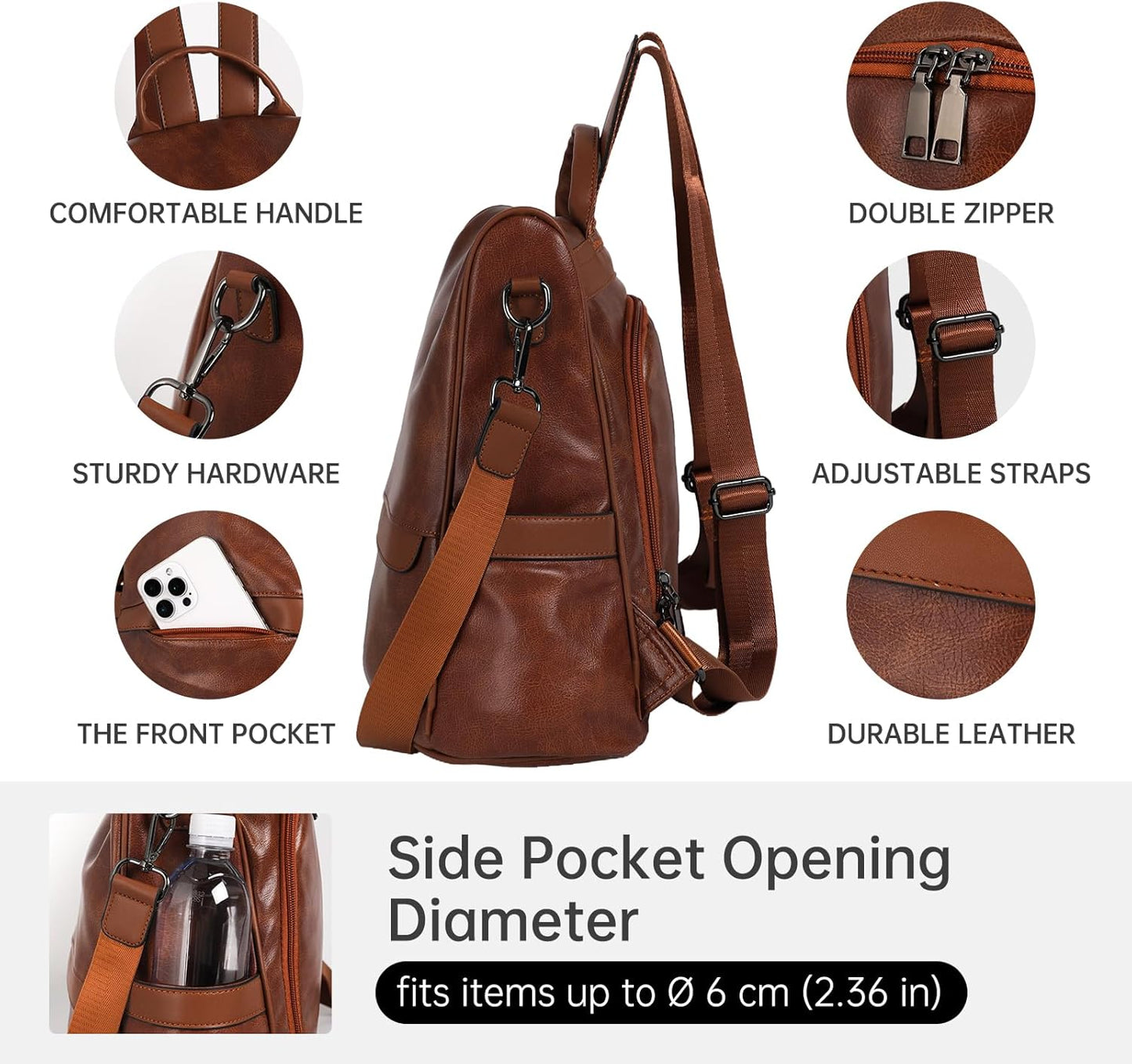 The Urban Security Satchel | Anti-Theft Vegan Leather Backpack ✨👜