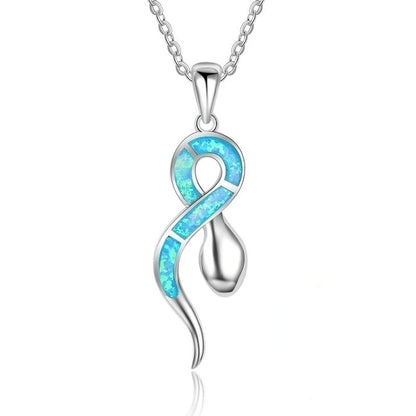 🐢 Bohemian Blue Fire Opal Sea Turtle Necklace – Shimmering Ocean Animal Pendant for Women 🌊✨