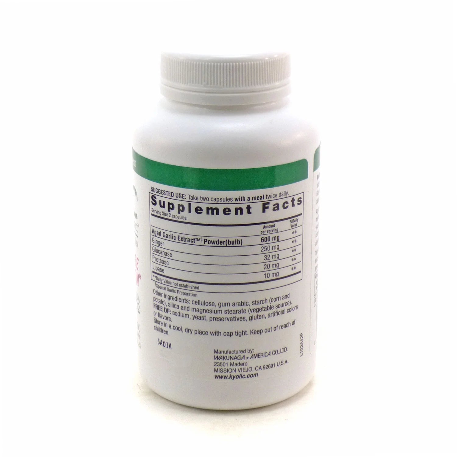 Kyolic Formula 102 - Digestion by Kyolic 200 Capsules