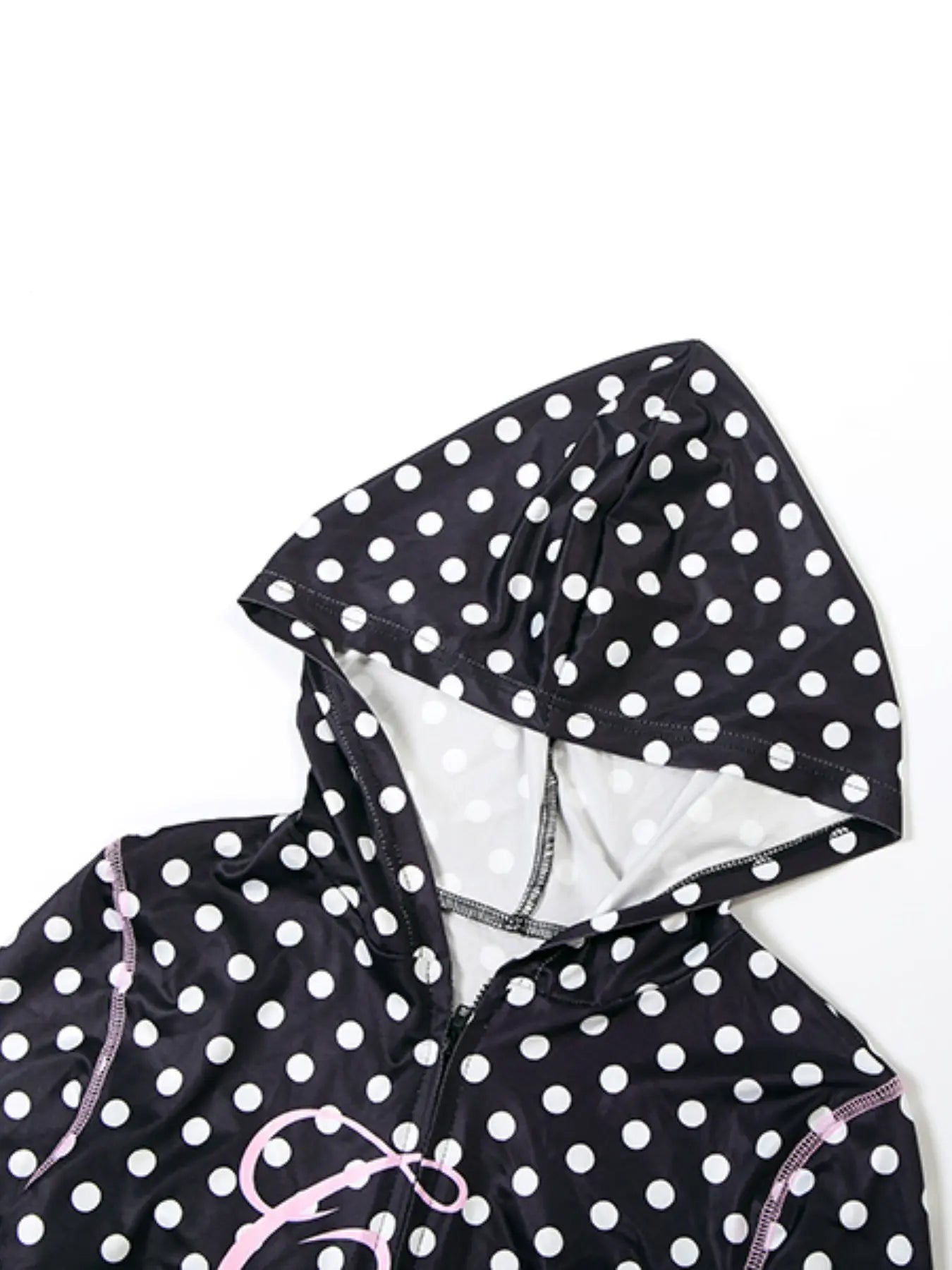 Chic Polka Dot & Letter Print 2-Piece Set – Lightweight Silk Style Lounge & Streetwear ✨