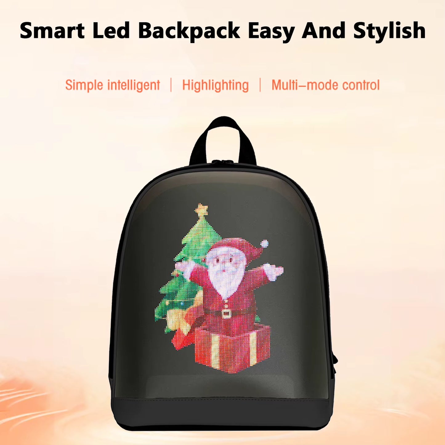Visionary™ Smart LED Backpack – App-Controlled High-Res Display for Commuting & Content Creation